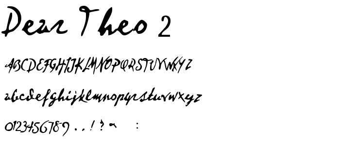 Dear Theo 2 font
